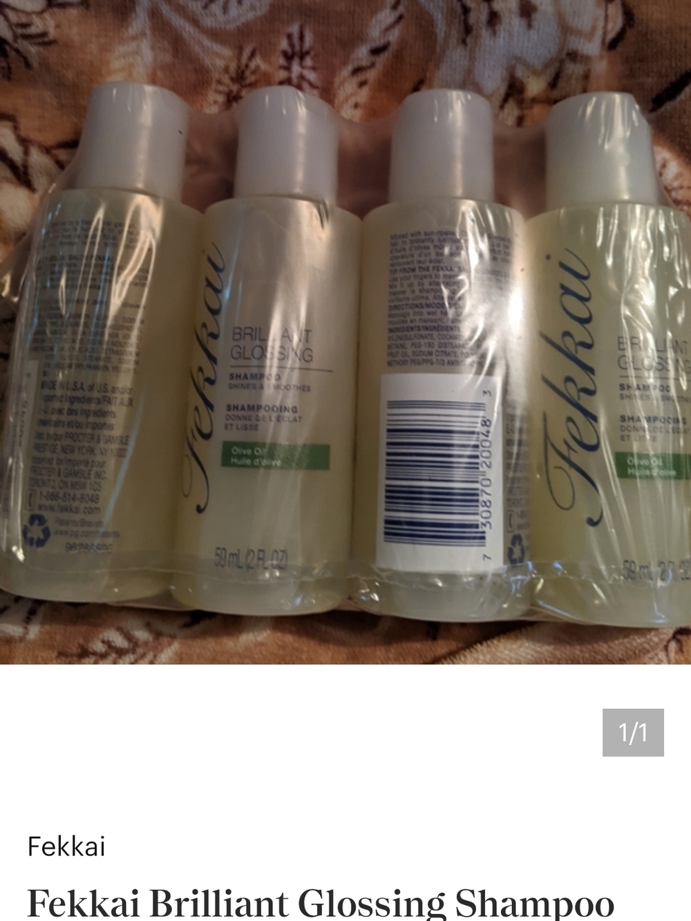 Brilliant Glossing Shampoo - Light Green (Travel Size) - Pack of 4